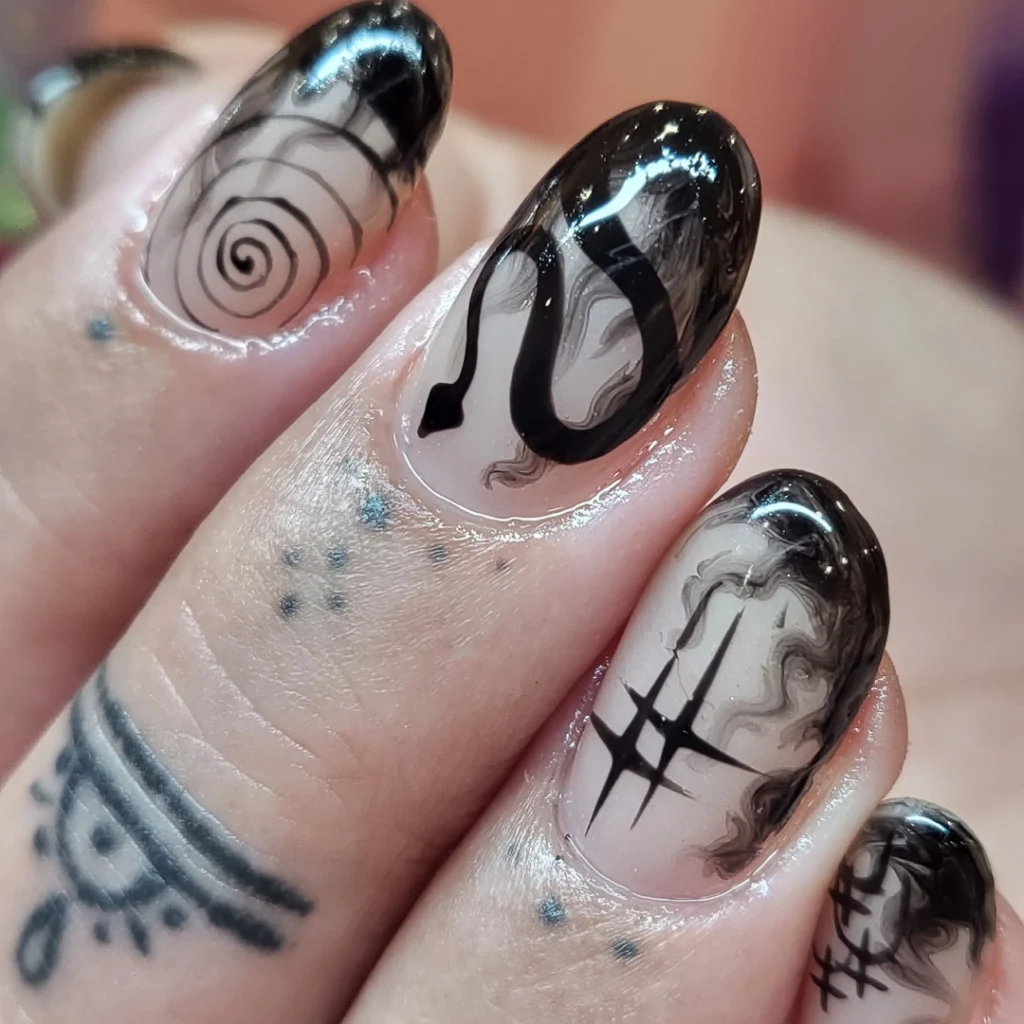 Nails, Art, Portrait, Austin, Pedicure, Manicure, Custom